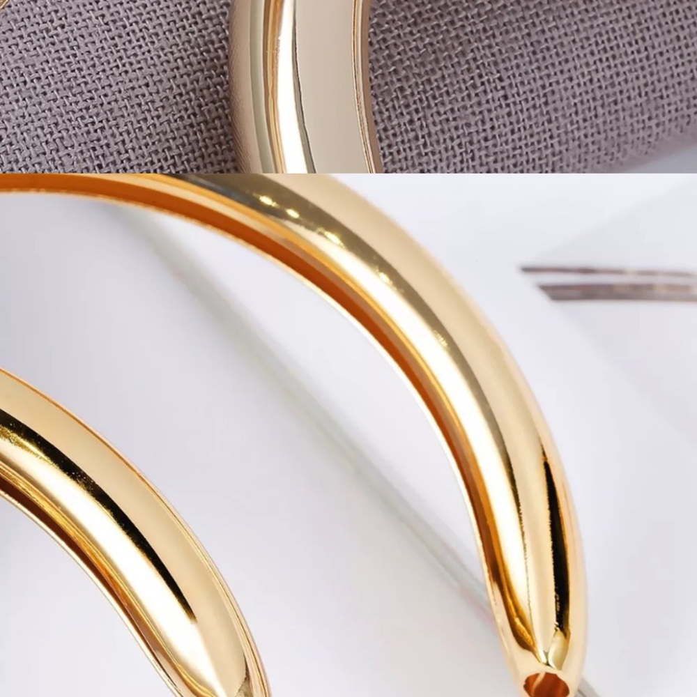 Trendy Big Open Round Drop Earrings For Women - Picture 6 of 6